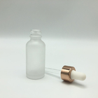 Hanya Transparent Frosted Glass Dropper Bottles With Pipette BPA Free
