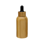 Wooden Lid Cosmetic Dropper Bottles Hot Stamping Glass Perfume Dropper